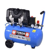 Toros Αεροσυμπιεστης Oilfree Χαμηλου Θορυβου (Semisilent) 24Lt/2,0Hp - 10 BAR