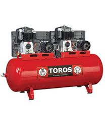 Toros Αεροσυμπιεστης Me 2 Κεφαλες Με Ιμαντα 900Lit/15Hp-(7,5+7,5)Hp Με Πινακα Υ/Δ