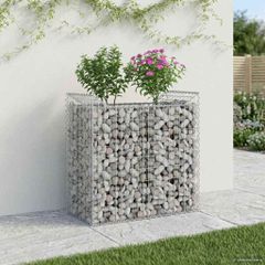 Ανασηκωμένο κρεβάτι gabion Ασημί 42033308