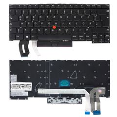 Deutsche Tastatur für Laptop - German Laptop Keyboard για Lenovo ThinkPad T490s 20NX 20NY T495s 20QJ 20QK SN20R58769 SG-96800-XUA SN20R66031 5M11A08509 02HM285 02HM465 DE No Frame Pointer Black ( Κωδ.