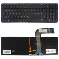 Deutsche Tastatur für Laptop - German Laptop Keyboard για HP Pavilion 15-P 17-F 15-P074CA 17-F084CA 15-P 15-P000 17-F 17-F000 BEFVK3A5Q8R0UJ SG-62260-XUA AEY03U000 762529-001 DE No Frame Backlight Bla