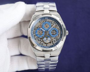 Vacheron Constantin Overseas Perpetual Calendar Ultra-Thin Skeleton Blue Swiss Superclone Quality Replica 1:1 Best Factory