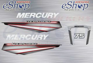 Αυτοκόλλητα σετ για Mercury 75 Hp Four Stroke 2014 2020