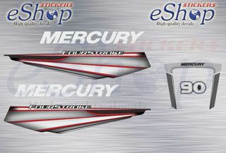 Αυτοκόλλητα σετ για Mercury 90 Hp Four Stroke 2014 2020