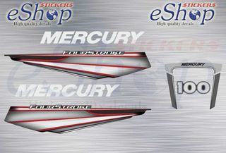 Αυτοκόλλητα σετ για Mercury 100 Hp Four Stroke 2014 2020