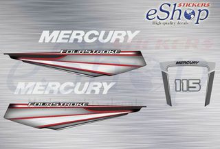 Αυτοκόλλητα σετ για Mercury 115 Hp Four Stroke 2014 2020