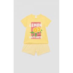 Minerva Παιδικό Βαμβακερό Πυτζαμάκι Κορίτσι Lemons SS '26