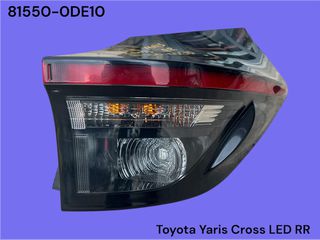 TOYOTA YARIS CROSS 2020-2026 ΜΕΤΑΧΕΙΡΙΣΜΕΝΑ ΑΝΤΑΛΛΑΚΤΙΚΑ ( φανάρι πίσω δεξιό φτερου με φώτα ημέρας led και κωδικό 81550-0DE10 κατάλληλο για πεντάθυρο αυτοκίνητο )