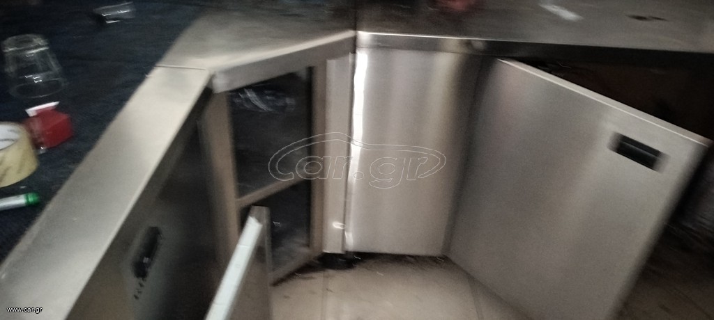 πάγκος ανοξείδωτος γωνία