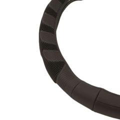 Δερμάτινο κάλυμμα τιμονιού 38 cm - Comfort - μαύρο χρώμα -1 τμχ.-thumb-2