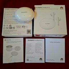 Bluetooth Handsfree Huawei FreeBuds 4i Bluetooth Handsfree Ακουστικά με Θήκη Φόρτισης Λευκά