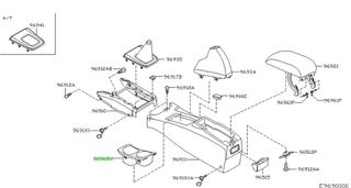 ΠΟΤΗΡΟΘΗΚΕΣ ΚΟΝΣΟΛΑΣ NISSAN PRIMERA P12   96965BA000