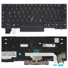 Deutsche Tastatur für Laptop - German Laptop Keyboard για Lenovo ThinkPad X280 20KF 20KE X390 20Q0 20SC A285 20MW 20MX X395 20NL 20NM L13 Yoga 20R5 20R6 Gen 2 20VH X13 20T2 20T3 01YP080 DE Pointer Bac