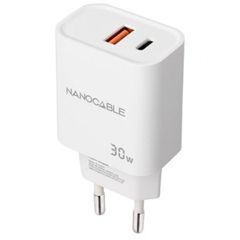 Φορτιστής Τοίχου NANOCABLE 10.10.2011 Λευκό 30 W