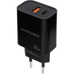 Φορτιστής Τοίχου NANOCABLE 10.10.2012 Μαύρο 30 W