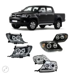 Toyota Hilux Vigo 2005-2011 | LED Headlights - [Angel Eyes]