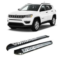 Jeep Compass 2018+ Side Steps [Silver Combo]