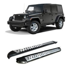 Jeep Wrangler JK 2007-2018 Aluminum Side Steps - [Silver Combo]