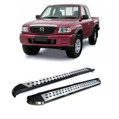 Mazda B2500 1998-06 Aluminum Side Steps - [Silver Combo]