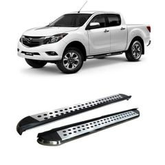 Mazda BT50 2012-20 Aluminum Side Steps - [Silver Combo]