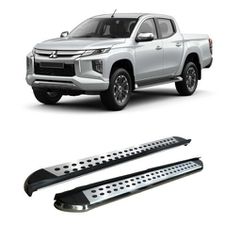 Mitsubishi L200 Triton 2019+ Aluminum Side Steps - [Silver Combo]