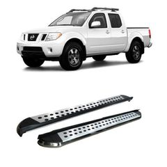 Nissan Navara D40 2005-15 Aluminum Side Steps - [Silver Combo]