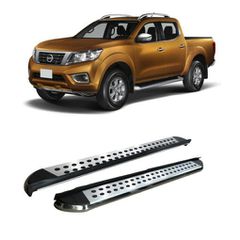 Nissan Navara NP300 2015+ Aluminum Side Steps - [Silver Combo]