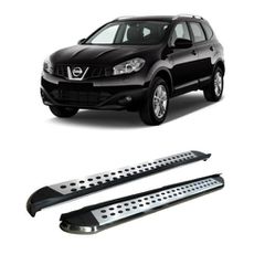 Nissan Qashqai (J10) 2006-2013  Side Steps [Silver Combo]
