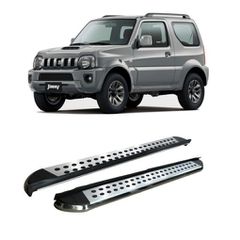 Suzuki Jimny 2004-2019 Side Steps [Silver Combo]