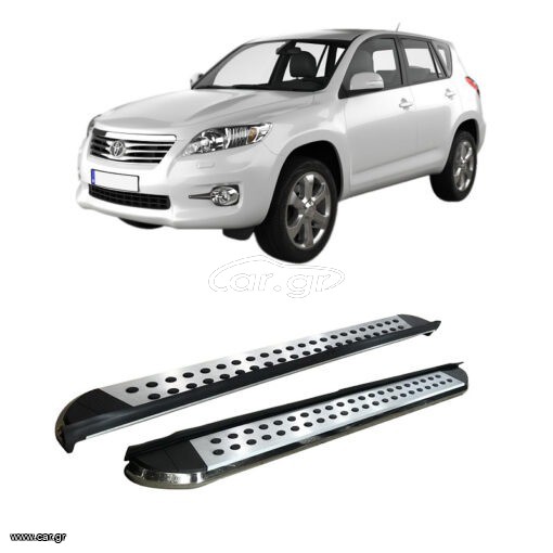 Toyota Rav4 2010-2012 Side Steps [Silver Combo]