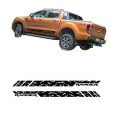 Ford Ranger (Τ7/T8) 2016+ Door Side Sticker [Logo Wildtrak]
