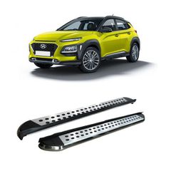 Hyundai Kona 2018+ Side Steps [Silver Combo]
