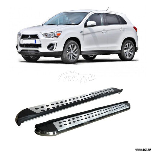 Mitsubishi ASX 2010-2017 Side Steps [Silver Combo]