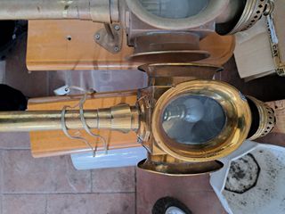 2 παλιά φανάρια άμαξας συντηρημένα