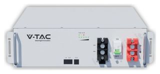 V-TAC Σύστημα Αποθήκευσης Ενέργειας BSS DEYE SE-G5.1 PRO-B 5.12kWh 51.2V 100Ah LiFePO4 με BMS | Μονάδα Rack Φωτοβολταϊκού Συστήματος, Λευκή - SKU 12323