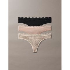 Calvin Klein Γυναικείο String/Thong Microfibre Lace 3 Τεμάχια 3RN SS '26