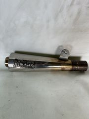 DRAGON UNIVERSAL EXHAUST WITH MUFFLER ALUMINIUM