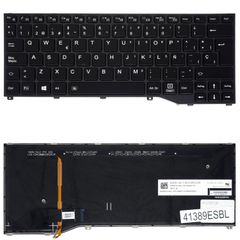 Teclado Español para Portátil - Spanish Laptop Keyboard για Fujitsu LifeBook P727 P728 U727 U728 U729 U729X CP724817-01 FJM16J13US6D852 CP724838-01 CP724805-01 ES Backlight Black ( Κωδ.41389ESBL )