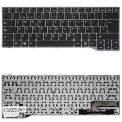 Teclado Español para Portátil - Spanish Laptop Keyboard για Fujitsu Lifebook T725 T726 Q775 Q737 Q736 CP691163-XX CP672972 CP691166 CP672975 MP-12R86GB6D8551W CP683304-03 CP672972-04 CP672972-01 ES Bl