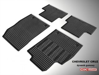 Cik Cik - ΠΑΤΑΚΙΑ ΑΥΤΟΚΙΝΗΤΟΥ ΑΠΟ ΛΑΣΤΙΧΟ ΓΙΑ CHEVROLET CRUZE 2008-2016 / OPEL ASTRA J 2009-2016 ΣΕ ΜΑΥΡΟ ΧΡΩΜΑ ΜΕ ΚΟΥΜΠΩΜΑΤΑ - 4 ΤΕΜ. (RM.CH.0001/CK)