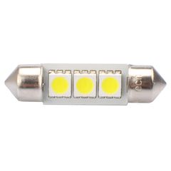 M-Tech ΛΑΜΠΑΚΙΑ ΠΛΑΦΟΝΙΕΡΑΣ C5W/C10W 12V 0,72W SV8,5 36mm CAN-BUS LED 3xSMD5050 PREMIUM ΛΕΥΚΟ BLISTER 2ΤΕΜ