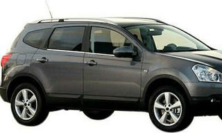 S-dizayn TRIM ΠΑΡΑΘΥΡΩΝ ΑΥΤΟΚΟΛΛΗΤΑ ΧΡΩΜΙΟΥ 4ΤΕΜ. ΓΙΑ NISSAN QASHQAI+2 5D 2010-2014