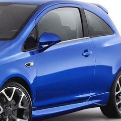 S-dizayn TRIM ΠΑΡΑΘΥΡΩΝ ΑΥΤΟΚΟΛΛΗΤΑ ΧΡΩΜΙΟΥ ΓΙΑ OPEL CORSA D 3D 07-14 2ΤΕΜ.