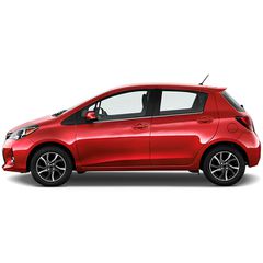 S-dizayn TRIM ΠΑΡΑΘΥΡΩΝ ΑΥΤΟΚΟΛΛΗΤΑ ΧΡΩΜΙΟΥ 4ΤΕΜ. ΓΙΑ TOYOTA YARIS 5D 2012+