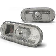 Πλαϊνά Φλας Φτερού Για VW Golf / Polo / Bora / Passat / Vento / Seat Ibiza / Cordoba Chrome 2 Τεμάχια