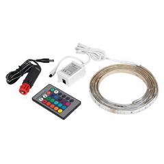 Lampa ΤΑΙΝΙΑ 60LED 12/24V RGB MULTICOLOR 200cm ΜΕ ΦΙΣ ΑΝΑΠΤΗΡΑ ΚΑΙ ΤΗΛΕΧΕΙΡΙΣΜΟ 16 ΧΡΩΜΑΤΩΝ ΚΑΙ 3 ΧΡΗΣΕΩΝ