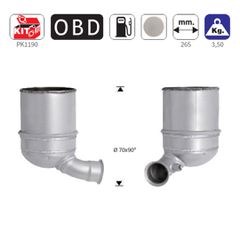 Americat ΦΙΛΤΡΟ DPF ΚΟΡΔΙΕΡΙΤΗ CITROEN C3, DS3 / PEUGEOT 206+, 207, 208, 2008 1.4TD HDI 1398cc 8HP-8HR-8HZ 2009-2016
