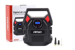 Amio Amio - ΚΟΜΠΡΕΣΕΡ ΑΕΡΑ 12V 10bar/150psi ΜΕ 3 ΑΝΤΑΠΤΟΡΕΣ ΚΑΙ ΨΗΦΙΑΚΗ ΕΝΔΕΙΞΗ ACOMP-17 AMIO - 1 τεμ. (02642/AM)