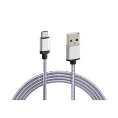 Lampa ΚΑΛΩΔΙΟ ΦΟΡΤΙΣΗΣ ΚΑΙ ΣΥΓΧΡΟΝΙΣΜΟΥ MICRO USB SUPER RESISTANT 100cm SILVER LINE