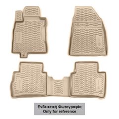 Novline ΠΑΤΑΚΙΑ ΣΕ ΣΚΑΦΗ TPE ΛΑΣΤΙΧΟ ΓΙΑ JEEP GRAND CHEROKEE 2014-2021 ΣΕ ΜΠΕΖ ΧΡΩΜΑ NOVLINE - 4 ΤΕΜ.